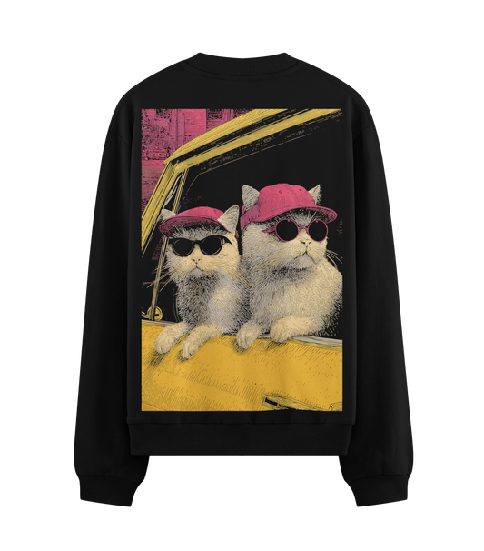 PRDGY Purrfect Riders Oversized Sweatshirt