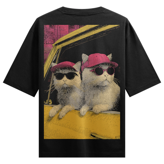 PRDGY Purrfect Riders Oversized T-Shirt