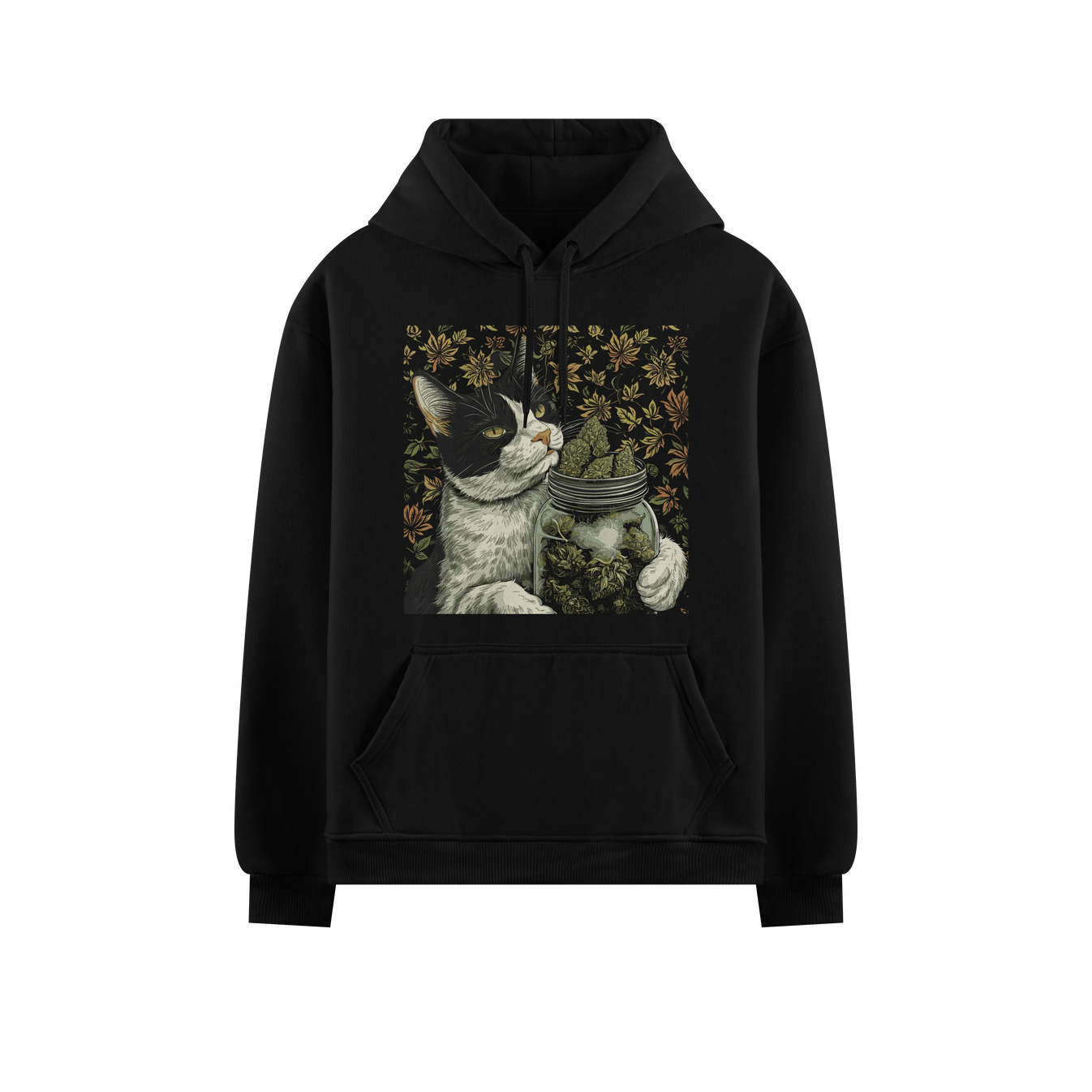 Funny Cat artwork on PRDGY hoodie