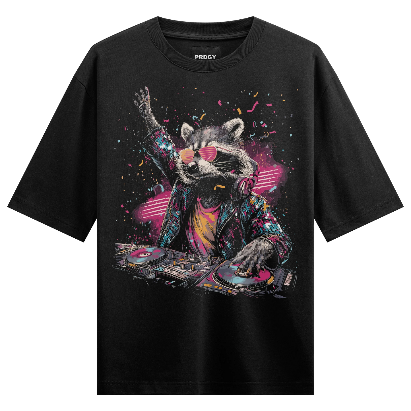 PRDGY Ravecoon Oversized T-Shirt