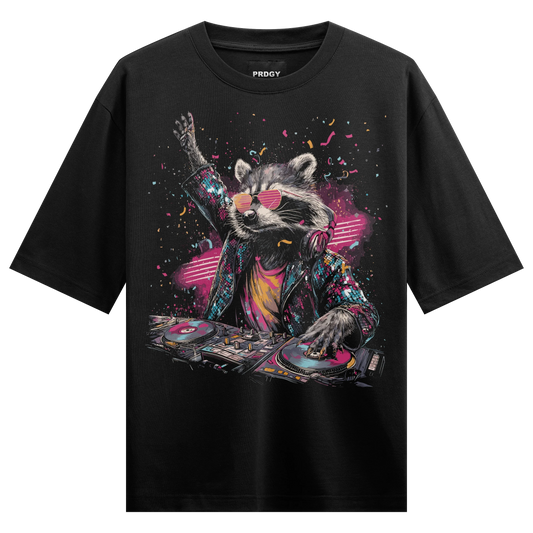 PRDGY Ravecoon Oversized T-Shirt