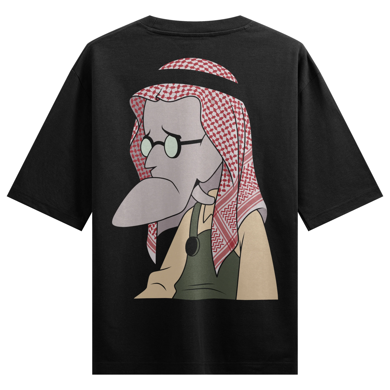 Courage The Cowardly Dog artwork on PRDGY oversized t-shirt