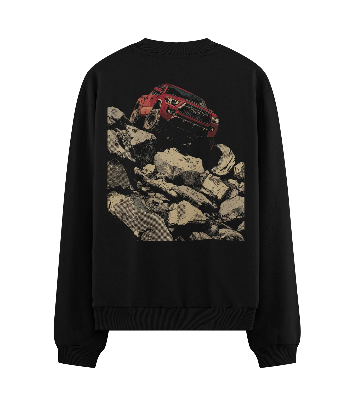 Off-road Vehicle artwork on PRDGY sweatshirt