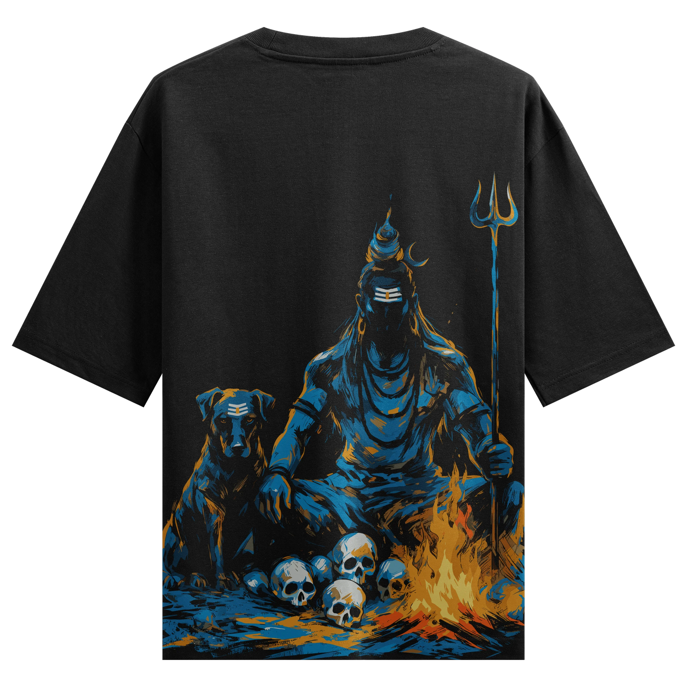 Shiva artwork on PRDGY oversized t-shirt