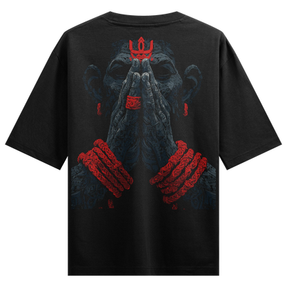 Hanuman artwork on PRDGY oversized t-shirt