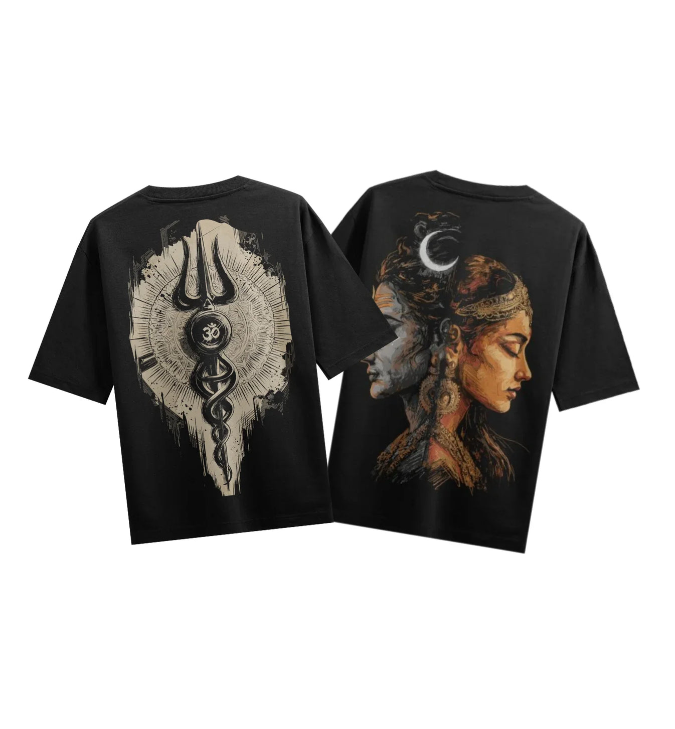 Shiva artwork on PRDGY oversized t-shirt