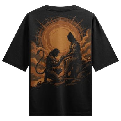 Hanuman artwork on PRDGY oversized t-shirt