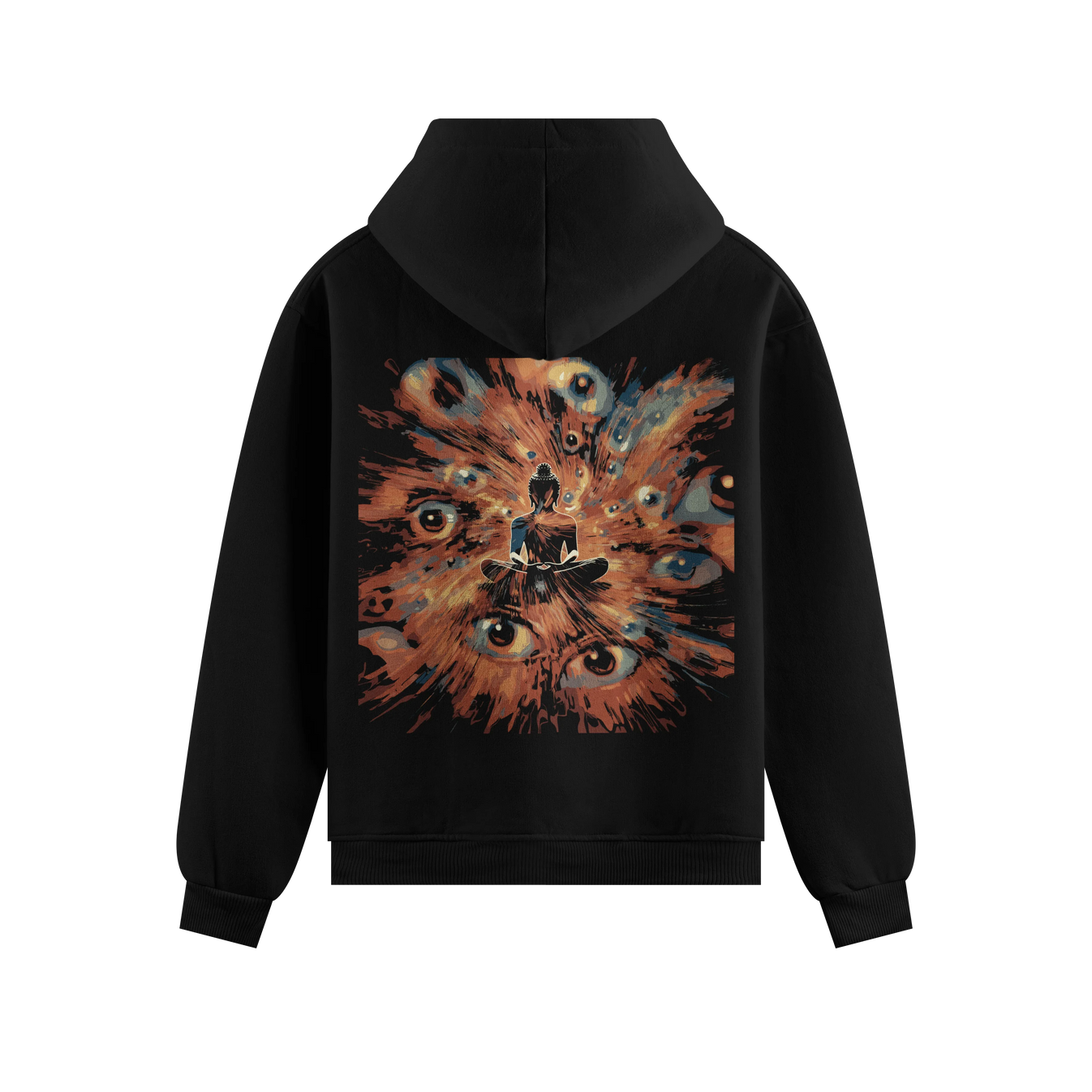 Buddha artwork on PRDGY hoodie