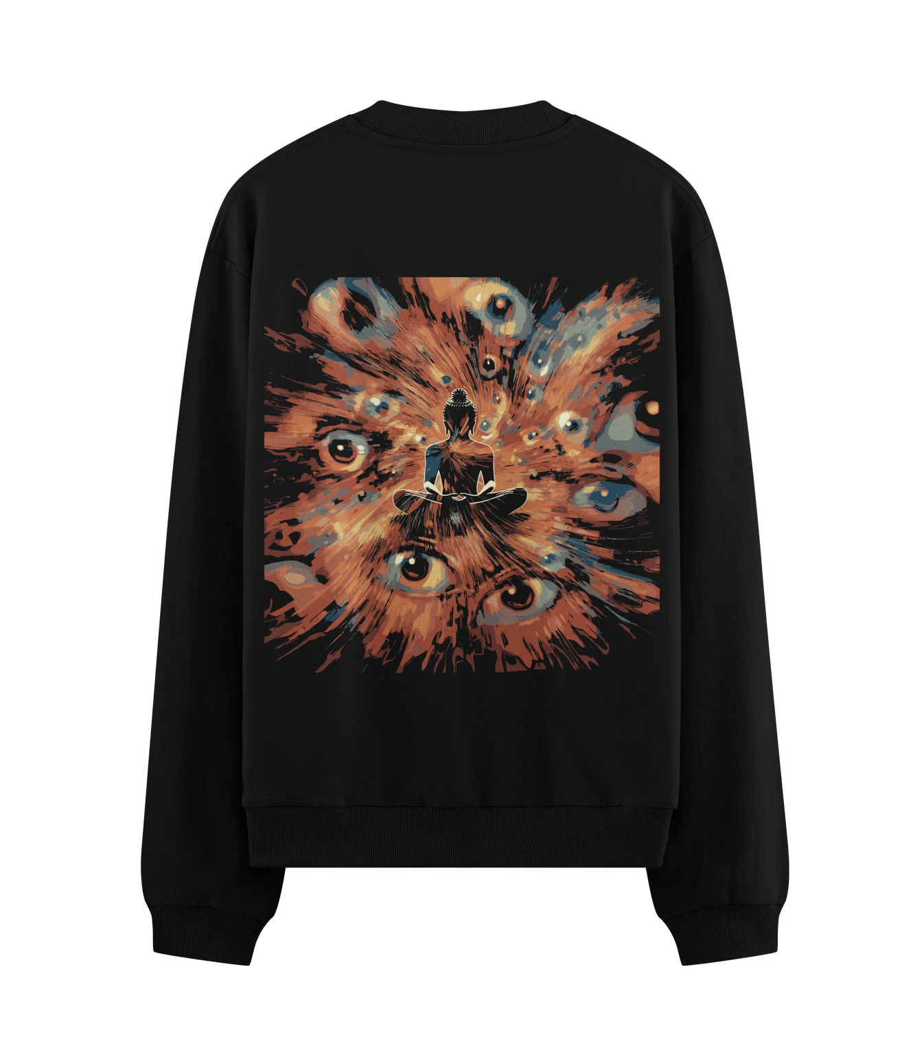 Buddha artwork on PRDGY sweatshirt