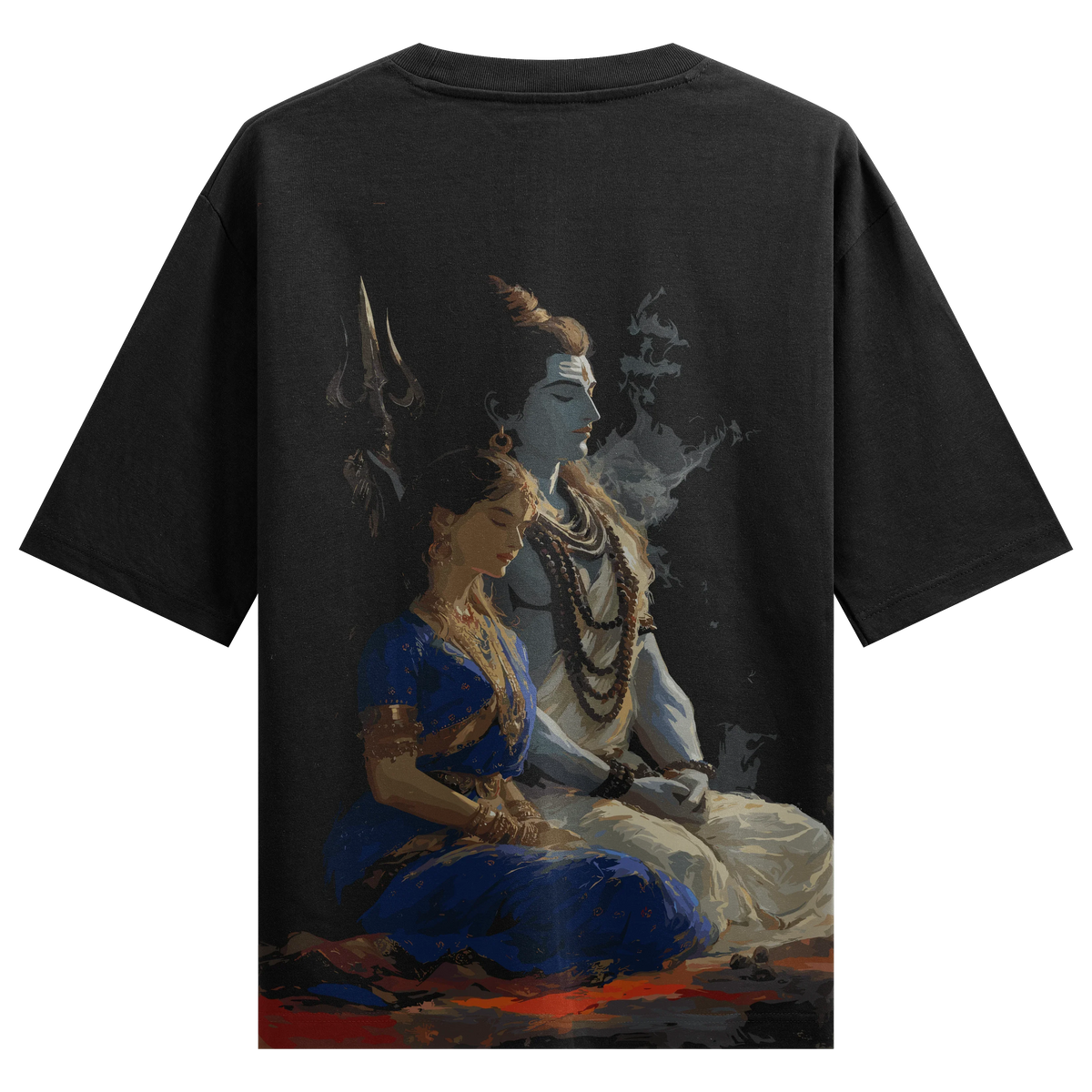 Shiva artwork on PRDGY oversized t-shirt