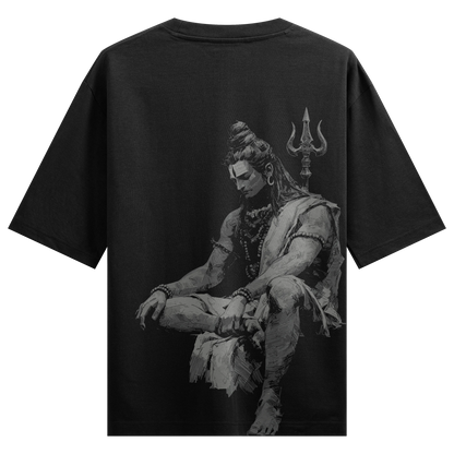 Shiva artwork on PRDGY oversized t-shirt