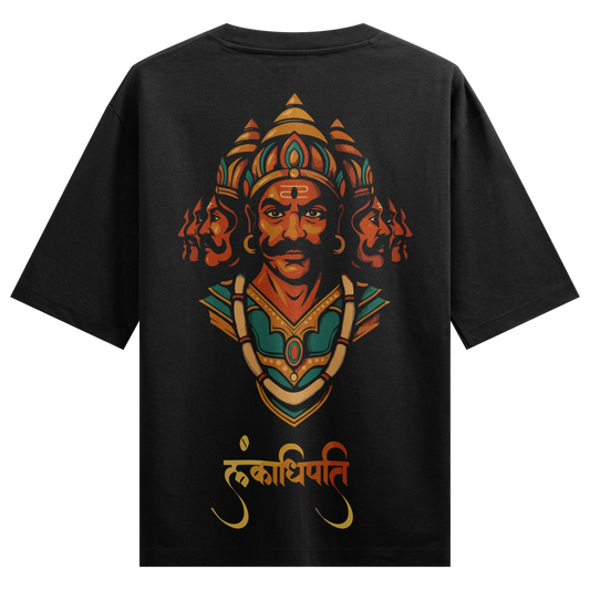 PRDGY Shiva Bhakta RAAVAN Oversized T-Shirt
