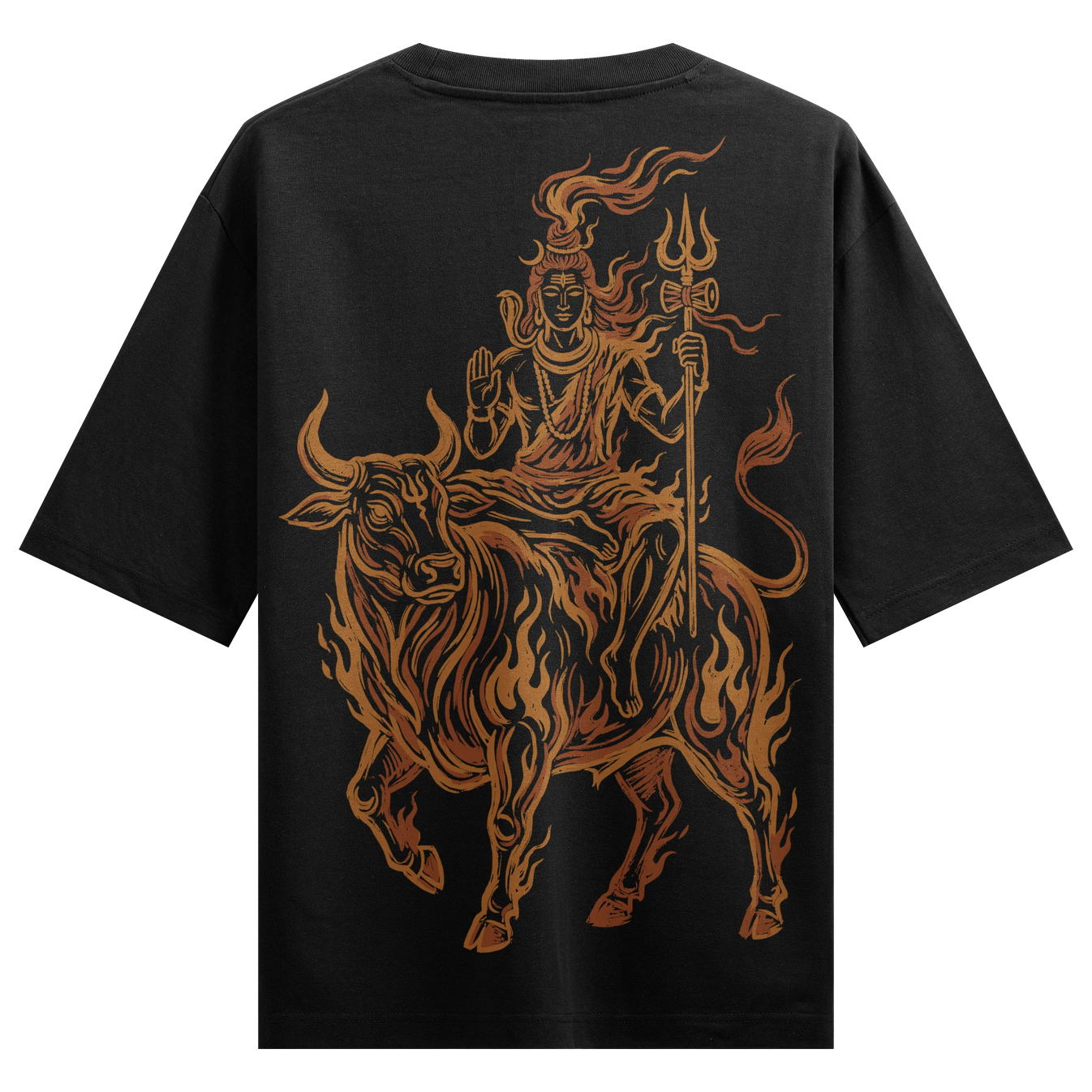 Shiva artwork on PRDGY oversized t-shirt
