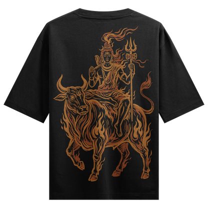 Shiva artwork on PRDGY oversized t-shirt