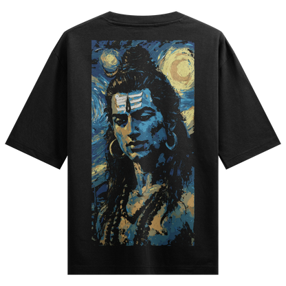 Shiva artwork on PRDGY oversized t-shirt