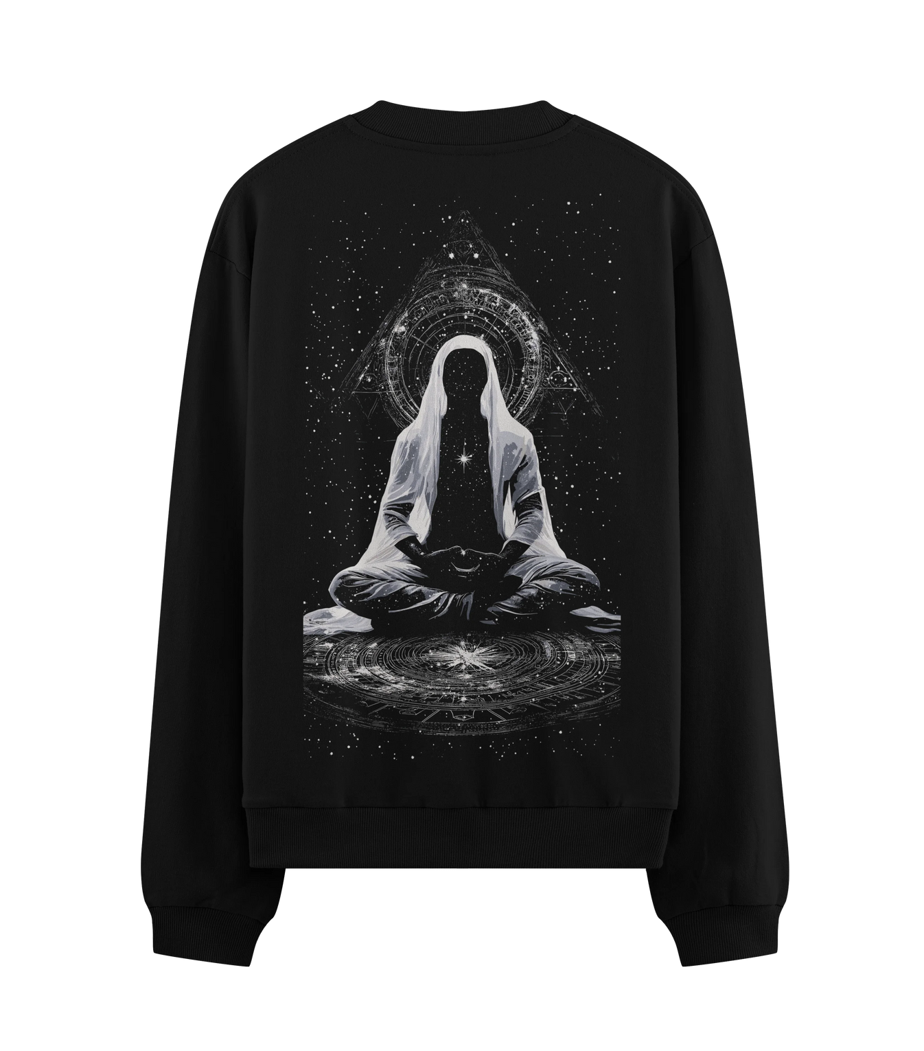 Meditation artwork on PRDGY sweatshirt
