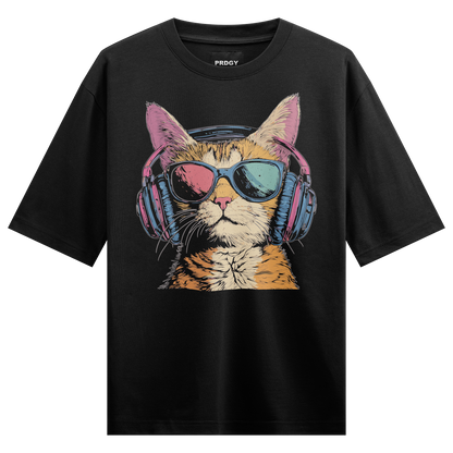 PRDGY Silent Party Front Oversized T-Shirt