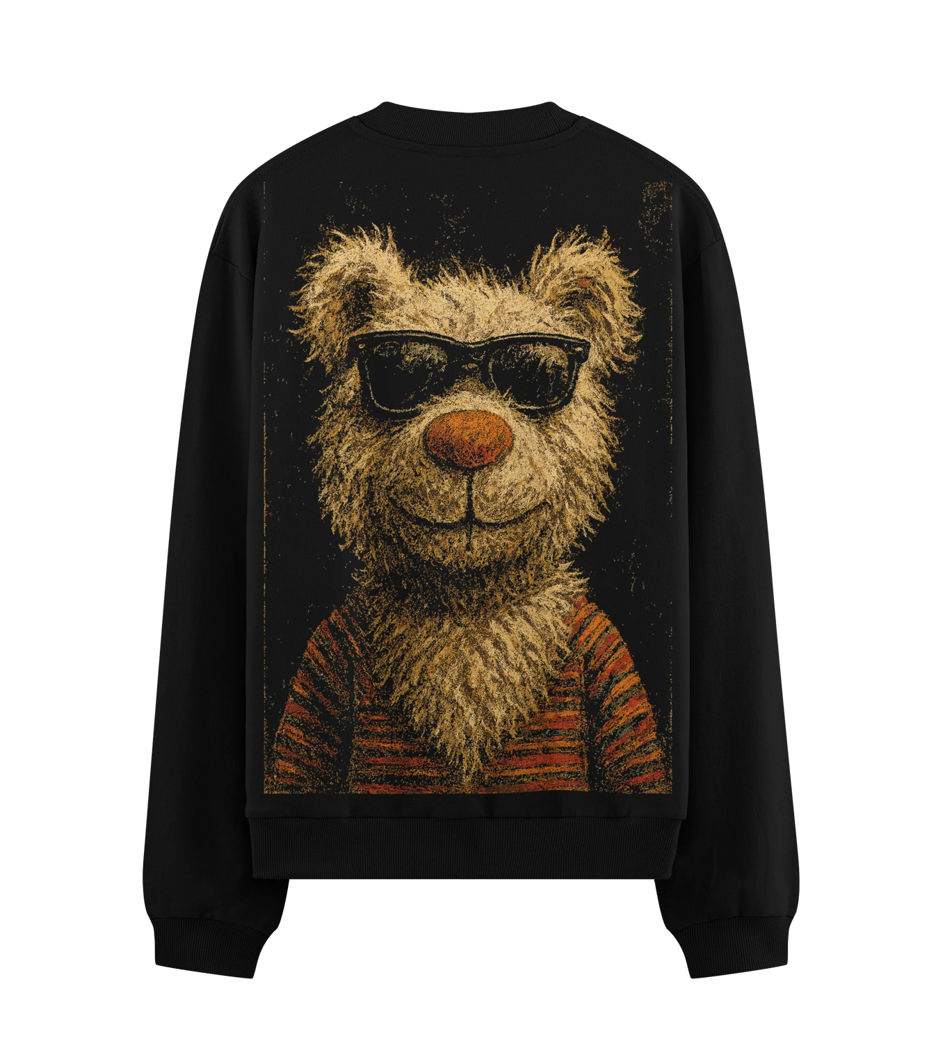 Bear artwork on PRDGY sweatshirt