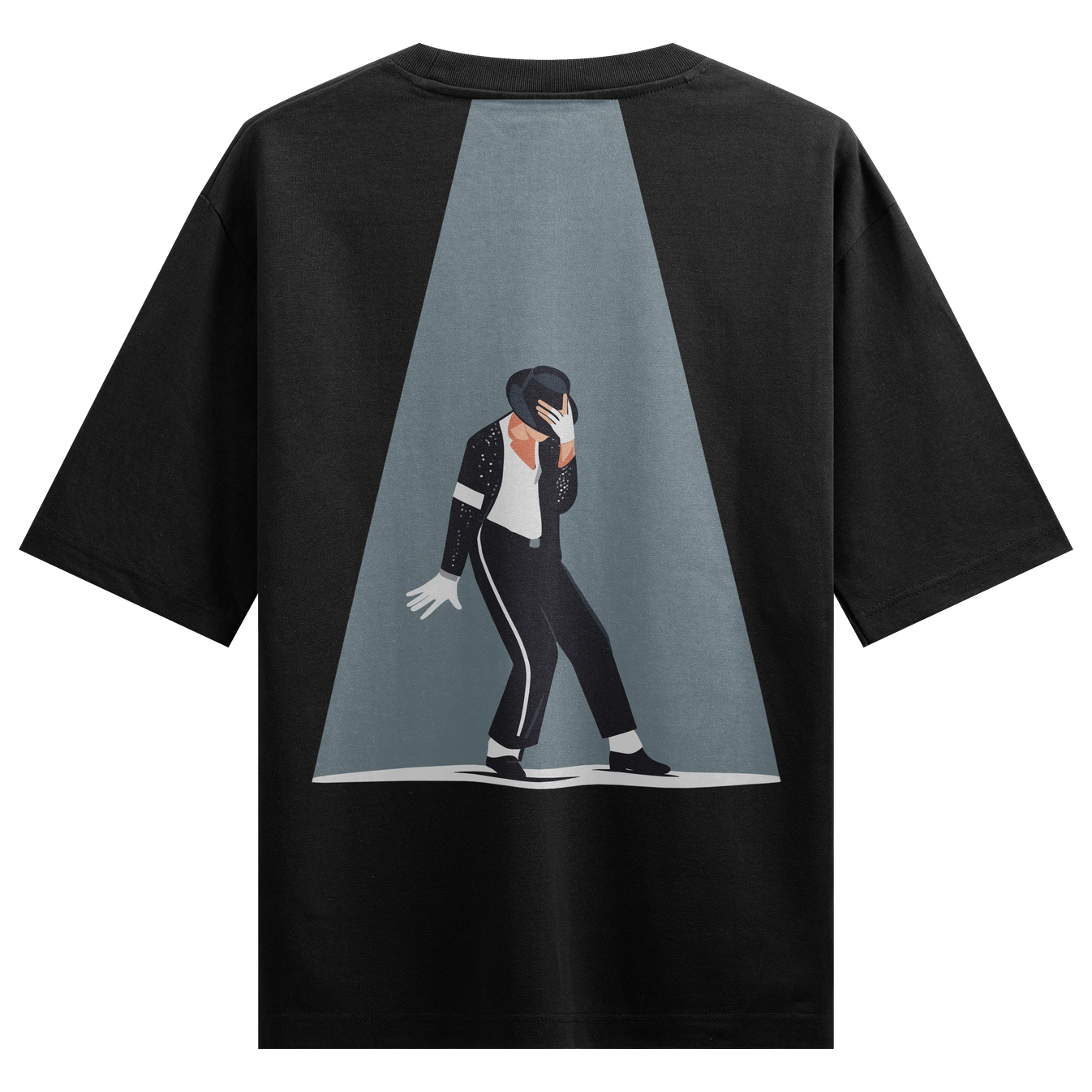 Michael Jackson artwork on PRDGY oversized t-shirt