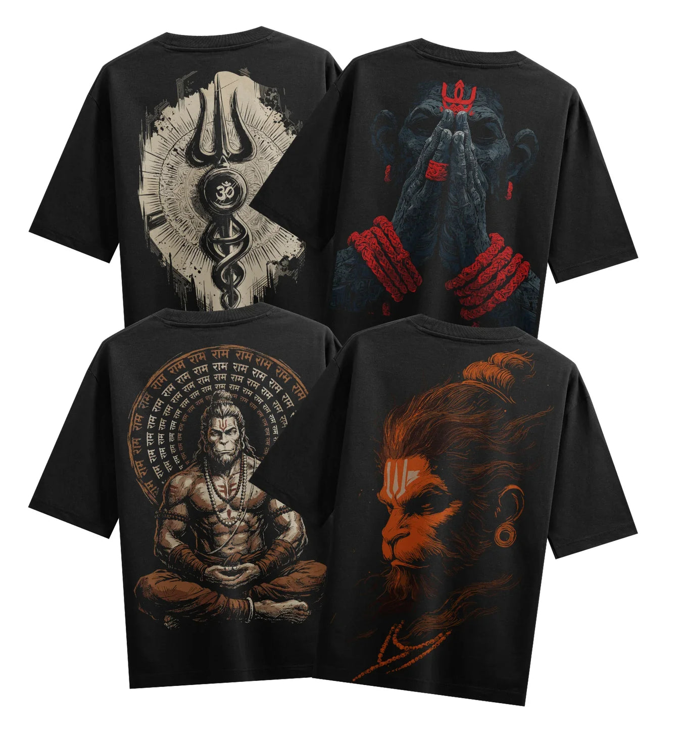 Hanuman artwork on PRDGY oversized t-shirt