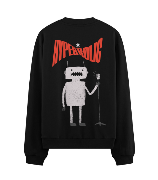PRDGY Stand-Up Robot Oversized Sweatshirt
