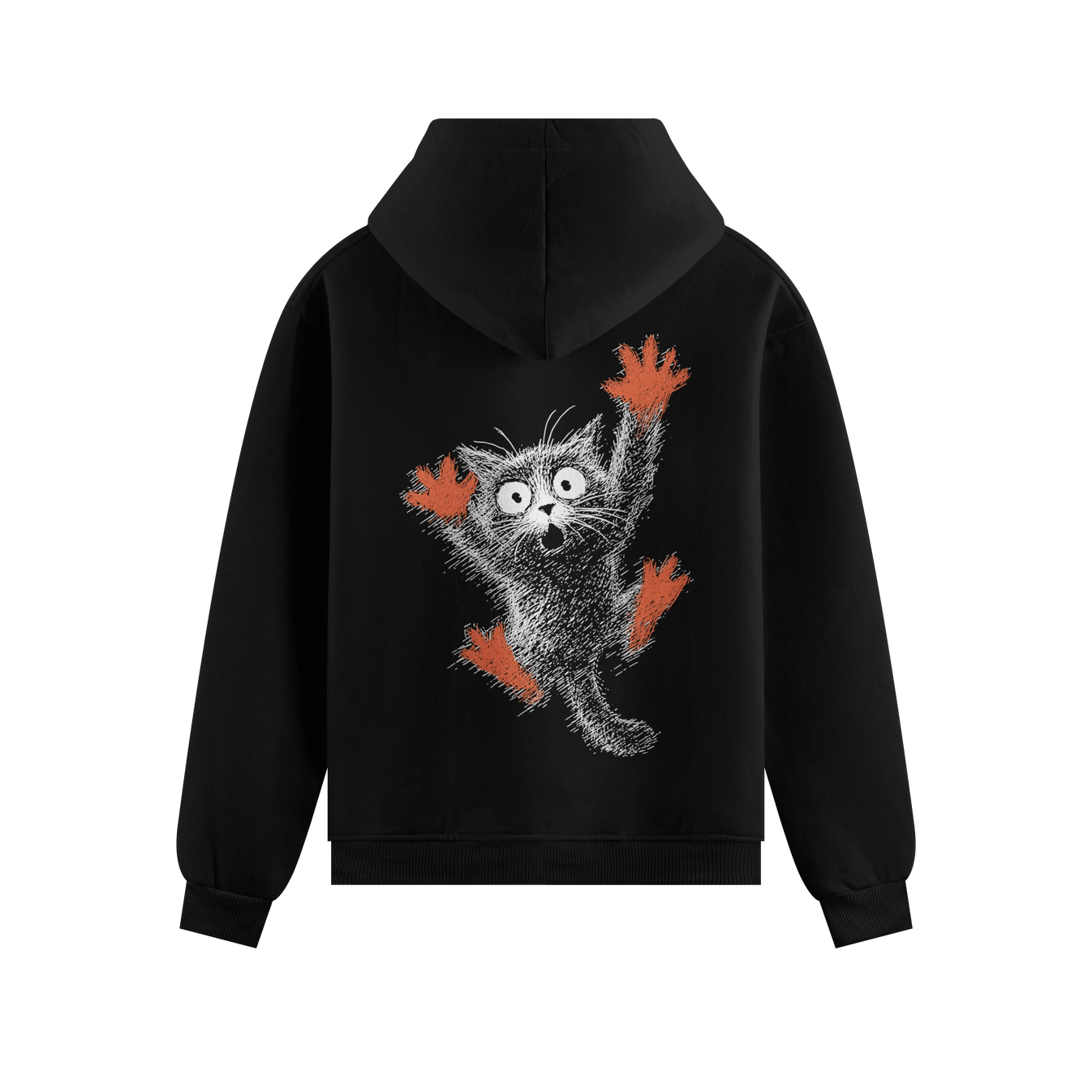 Funny Cat artwork on PRDGY hoodie