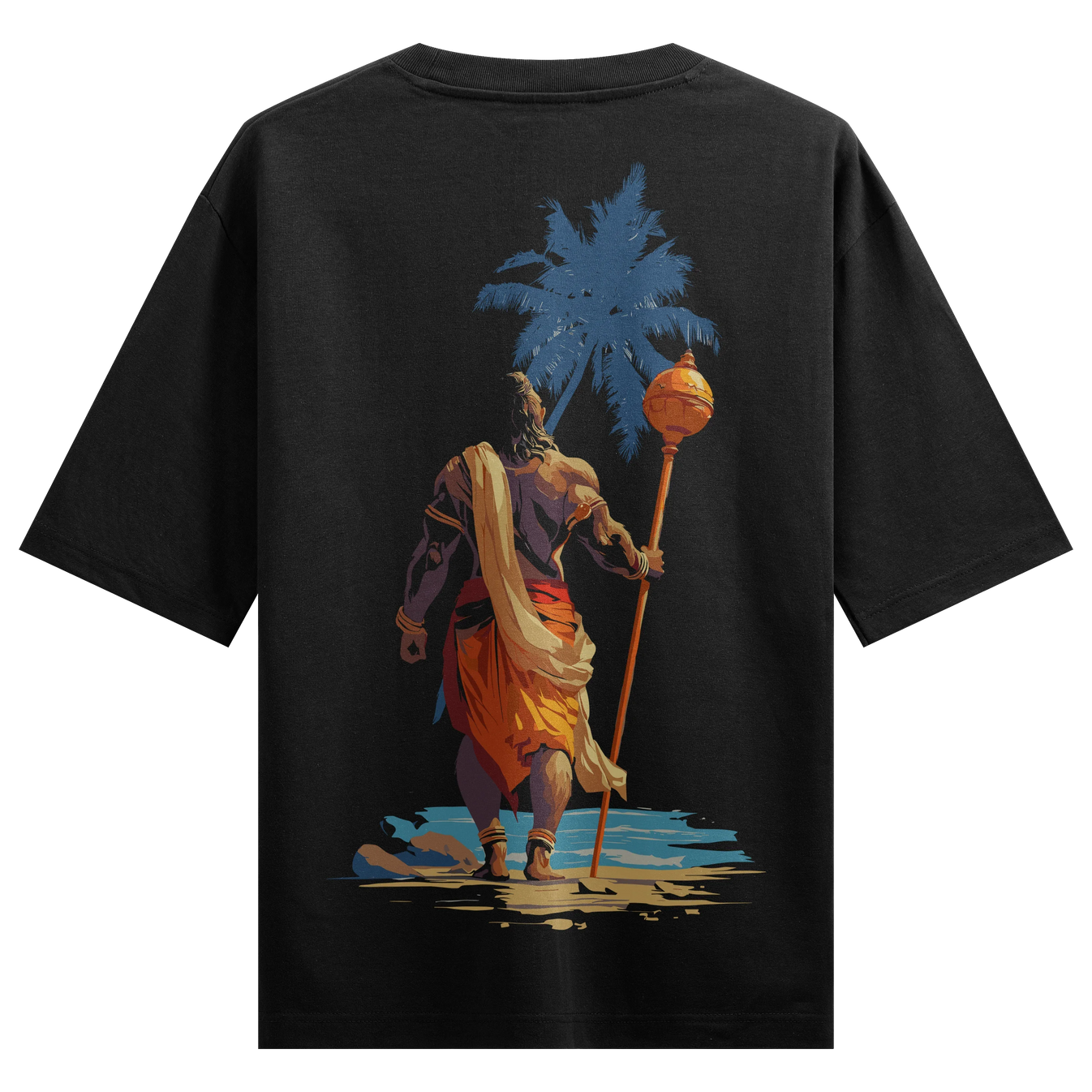 Hanuman artwork on PRDGY oversized t-shirt