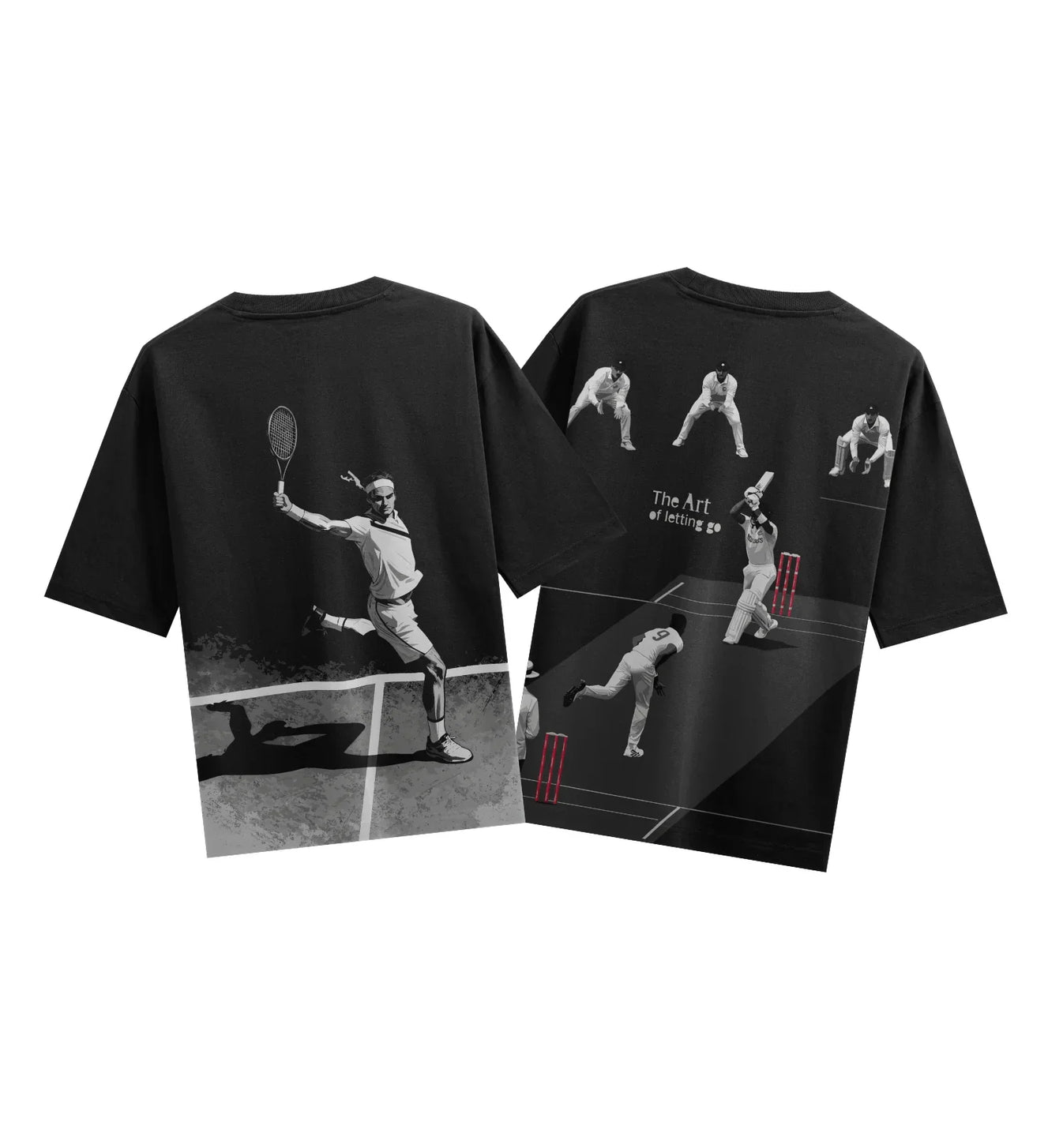 The Art Of Letting Go artwork on PRDGY oversized t-shirt