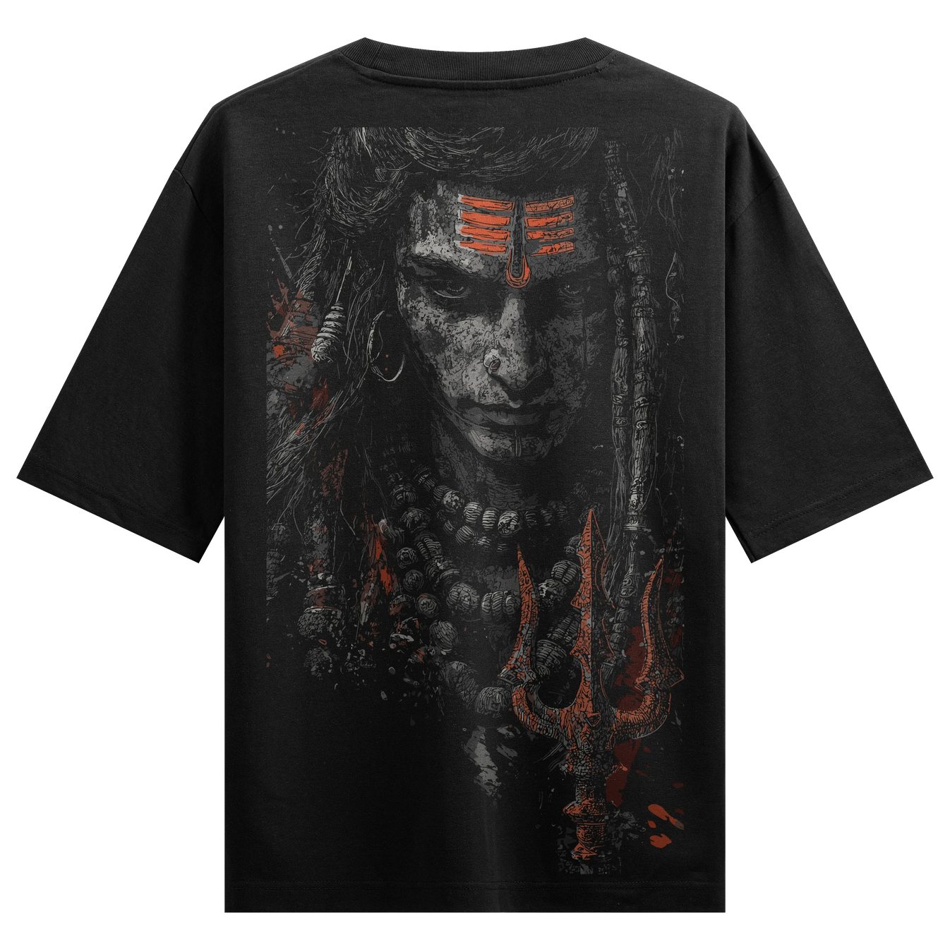Shiva artwork on PRDGY oversized t-shirt