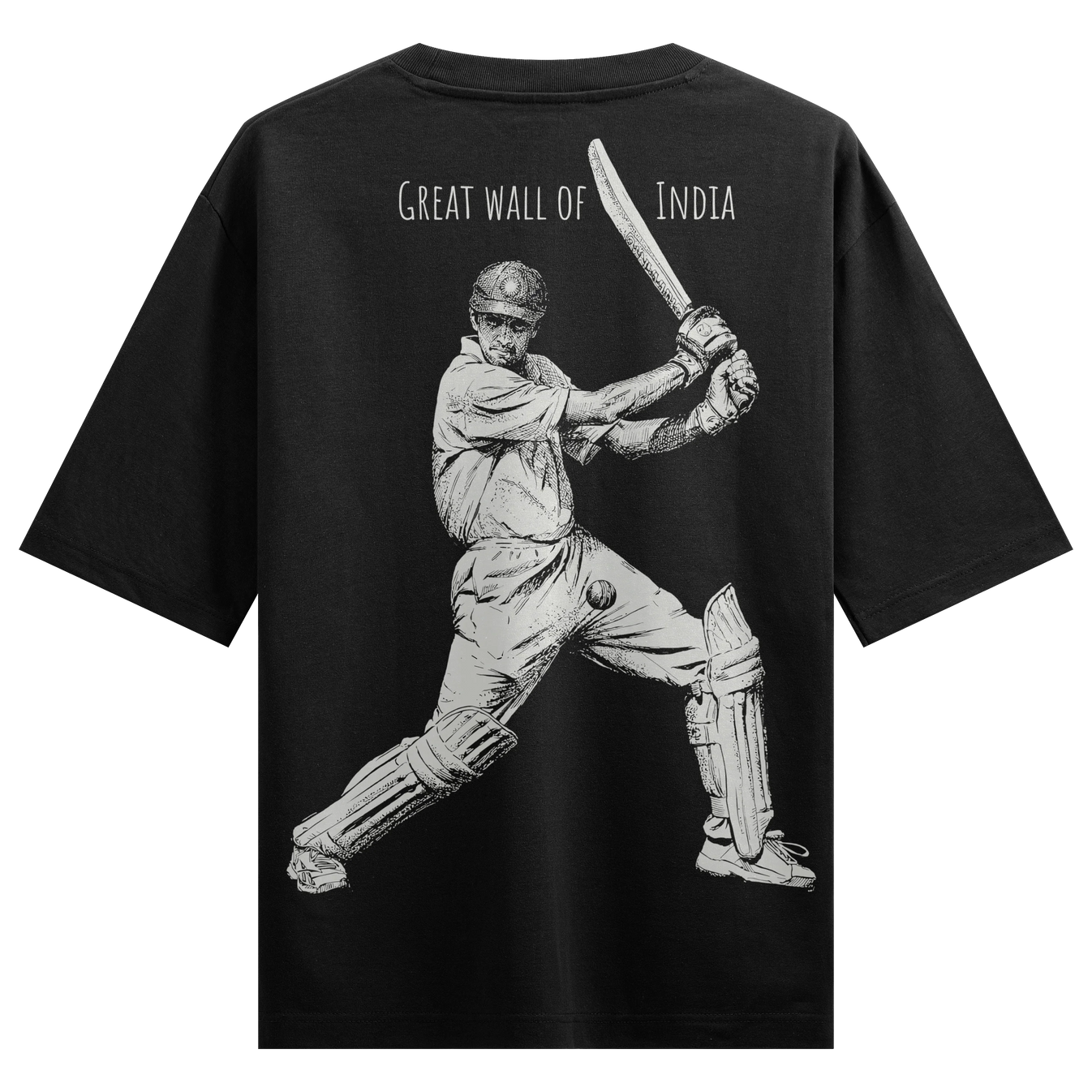 GREAT WALL OF INDIA artwork on PRDGY oversized t-shirt