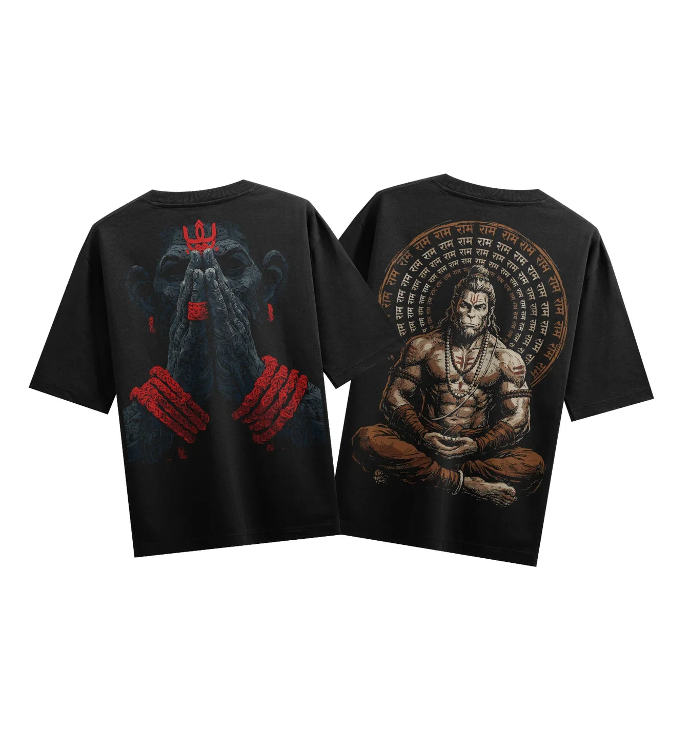Hanuman artwork on PRDGY oversized t-shirt