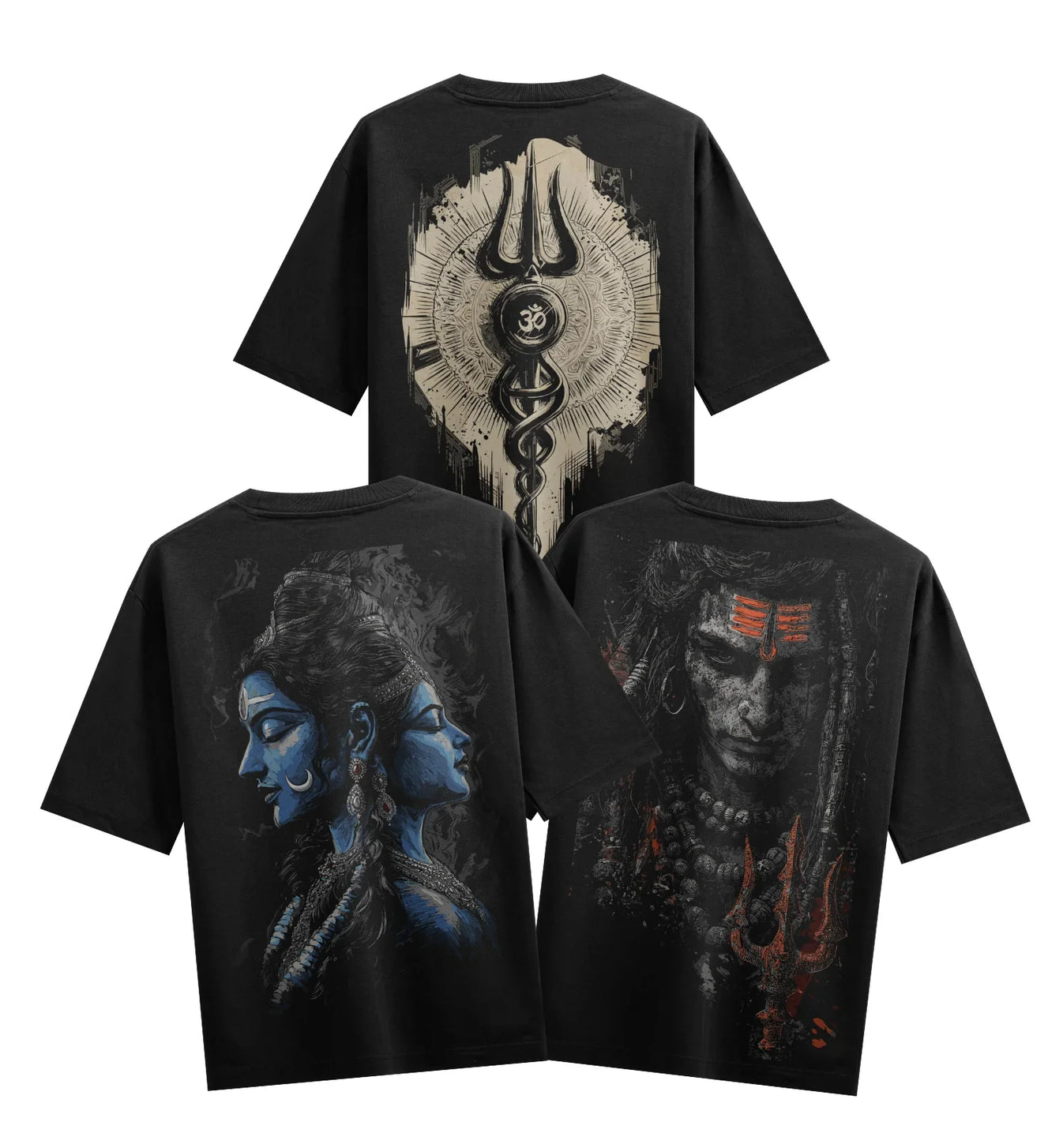 Shiva artwork on PRDGY oversized t-shirt