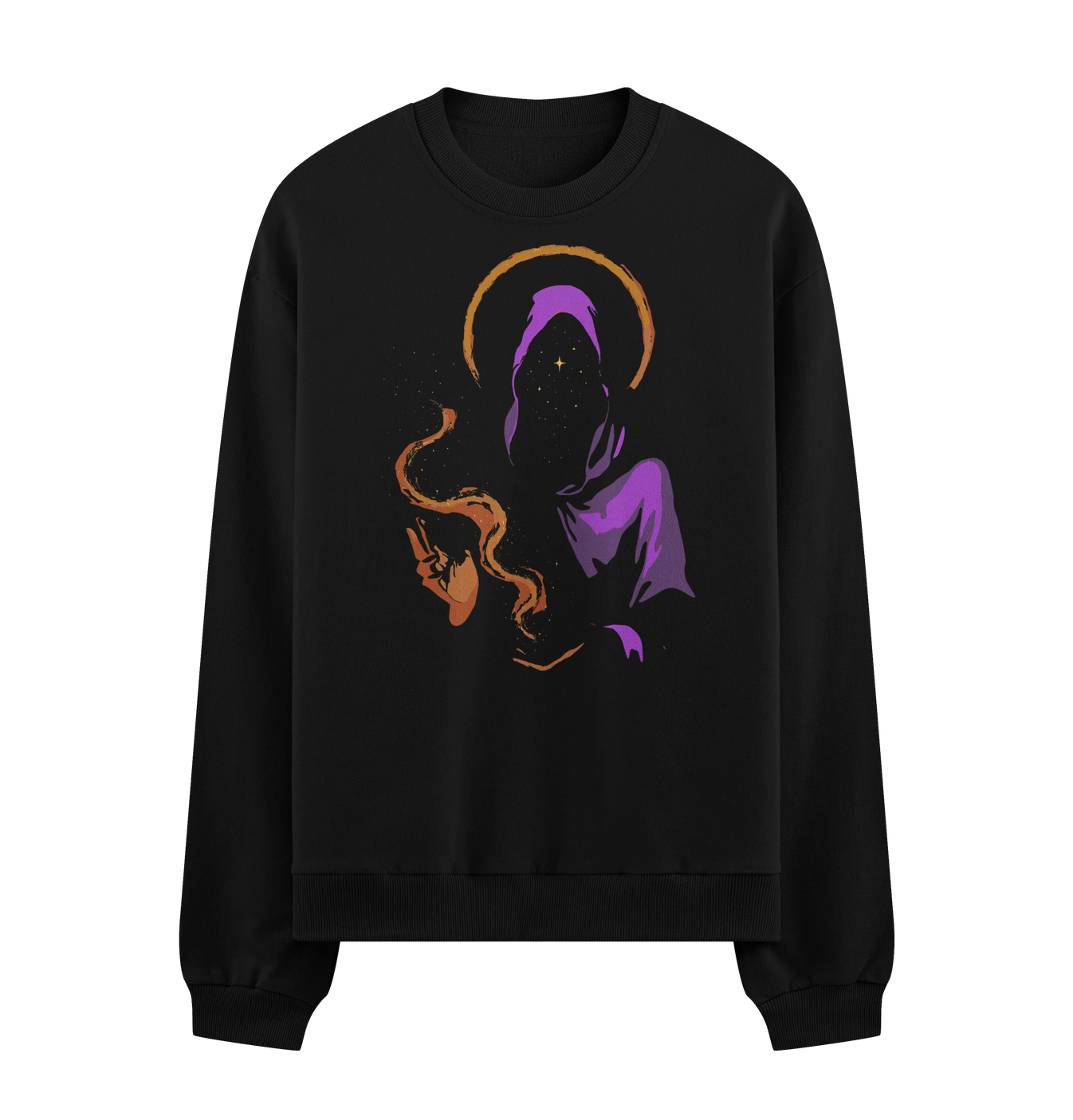 Gothic Reaper artwork on PRDGY sweatshirt