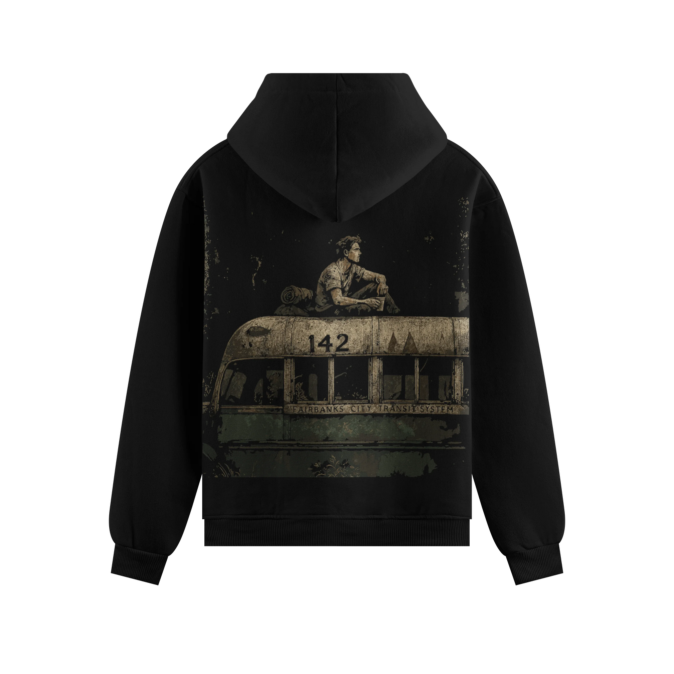 142 FAIRBANKS CITY TRANSIT SYSTEM artwork on PRDGY hoodie