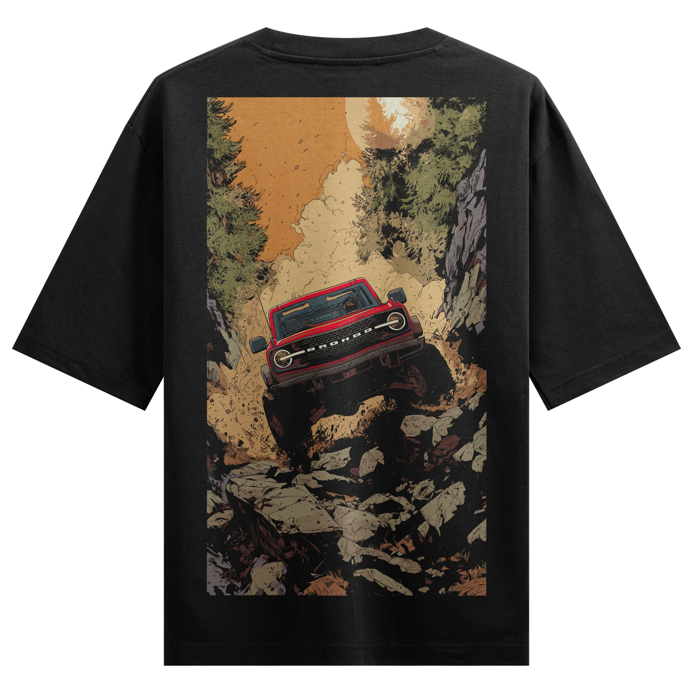 Ford Bronco artwork on PRDGY oversized t-shirt