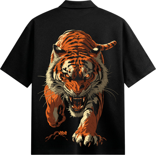PRDGY Tigerbaazi Oversized Half-Shirt