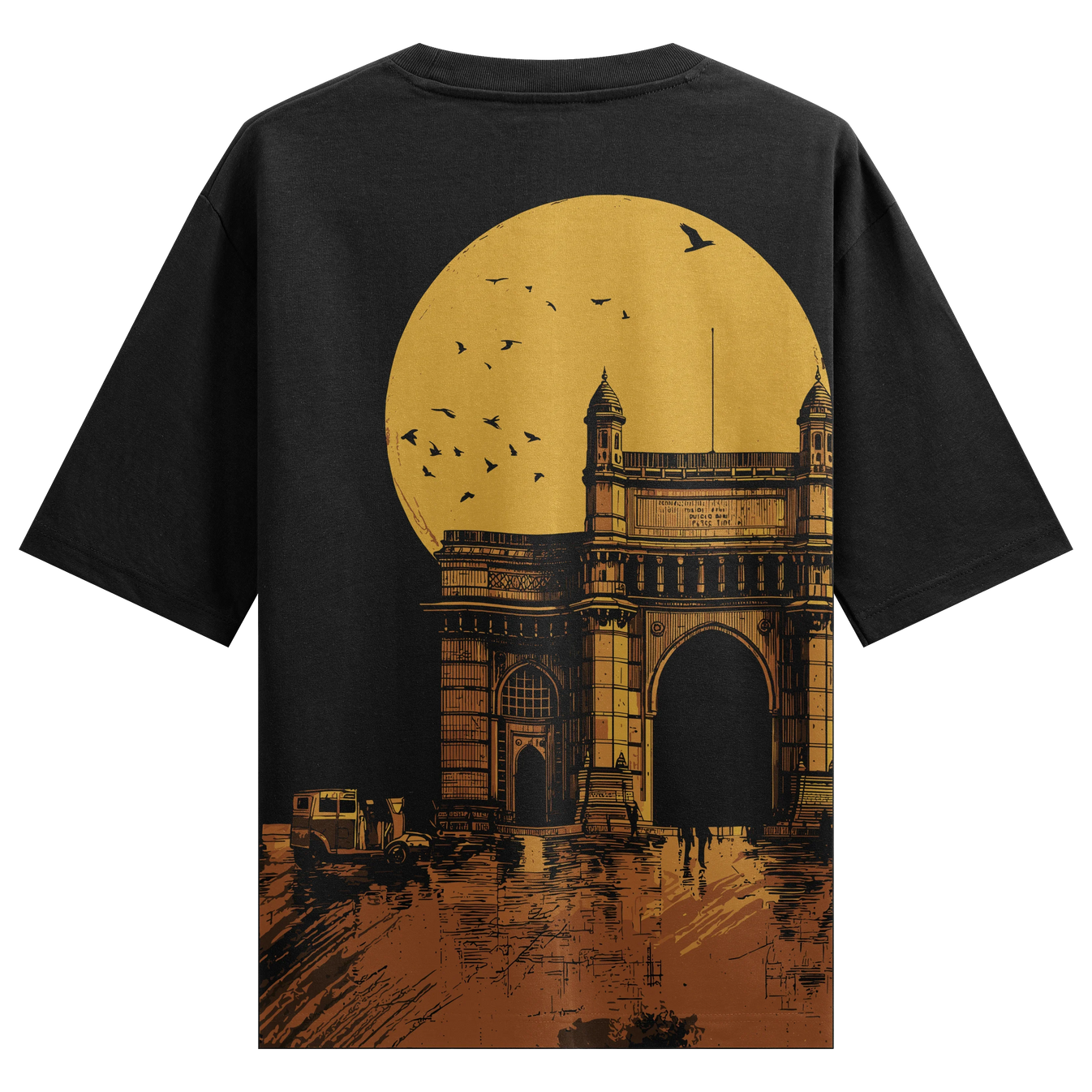 Gateway Of India artwork on PRDGY oversized t-shirt