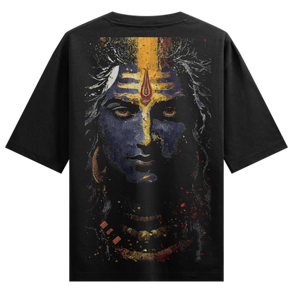 Shiva artwork on PRDGY oversized t-shirt