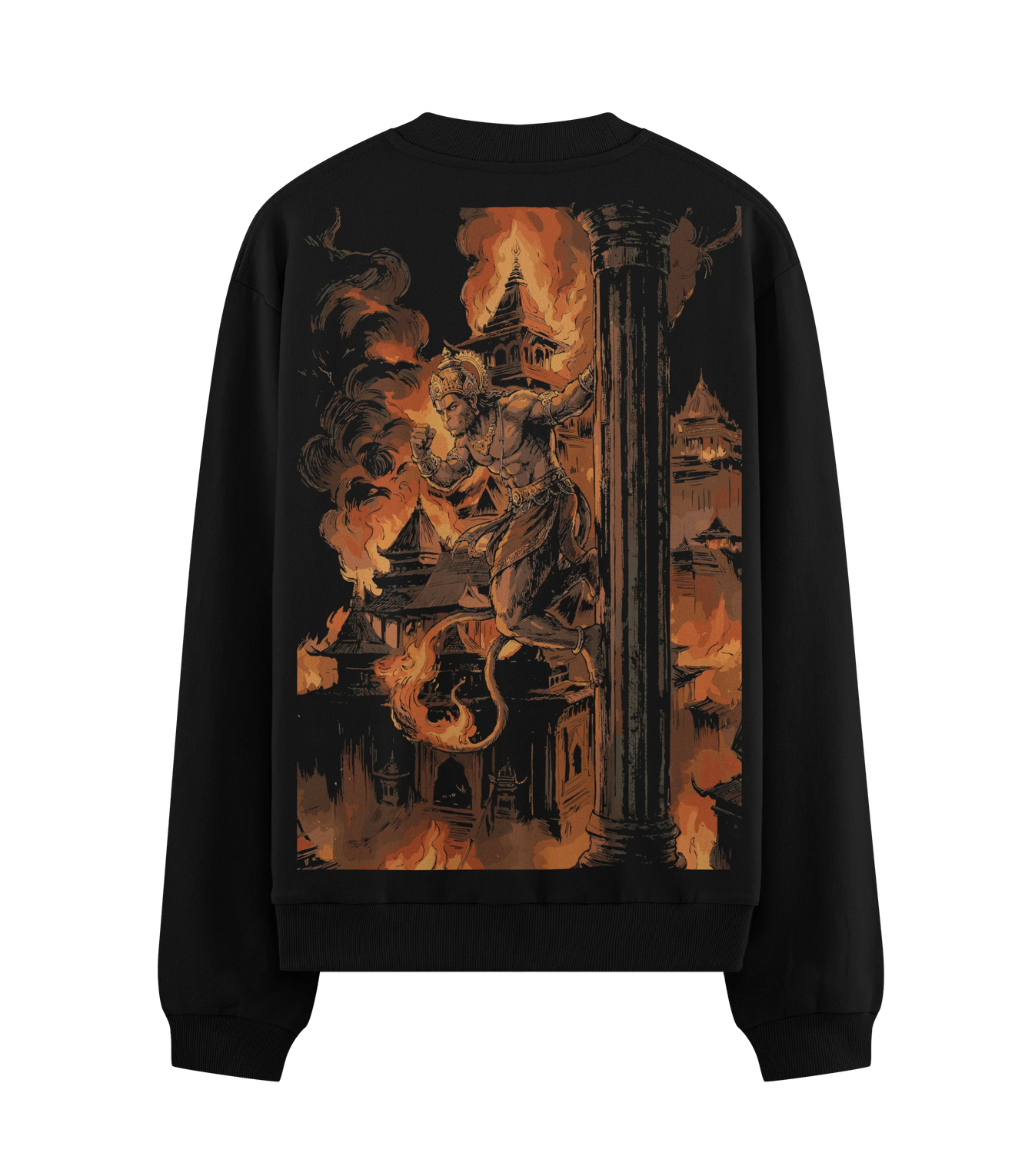 Hanuman artwork on PRDGY sweatshirt