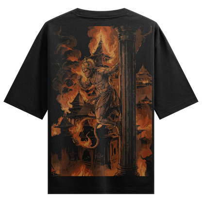 Hanuman artwork on PRDGY oversized t-shirt