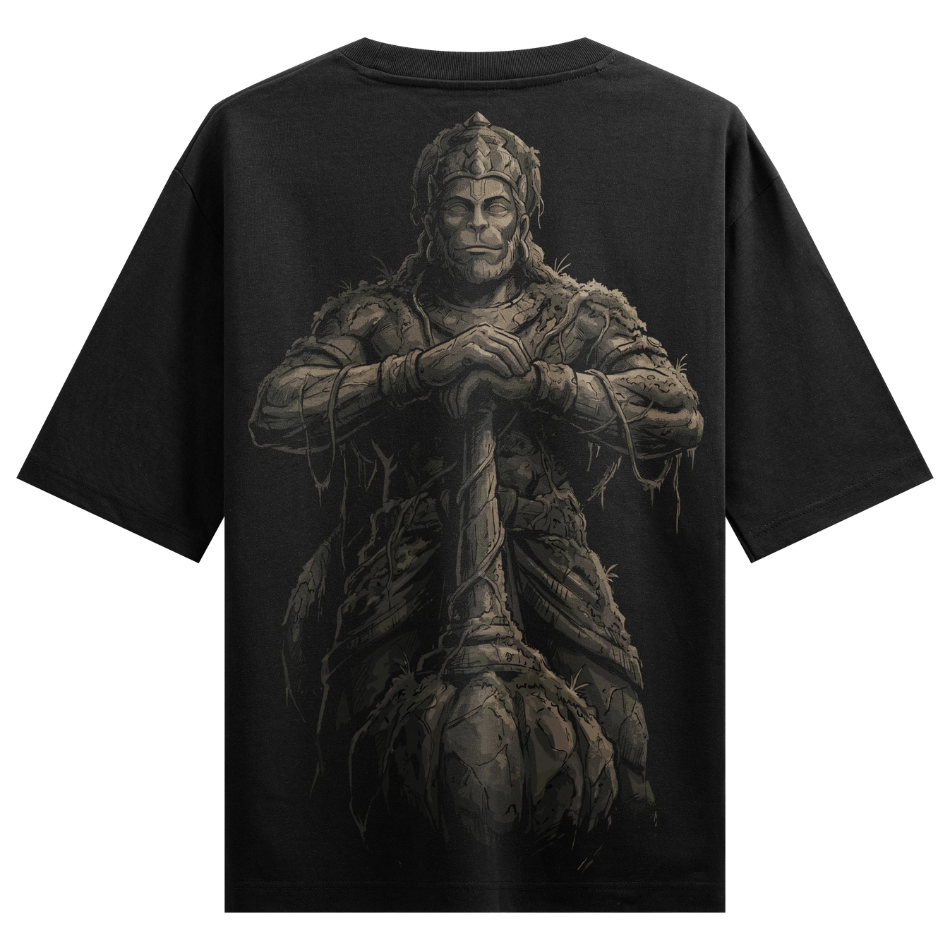 Hanuman artwork on PRDGY oversized t-shirt