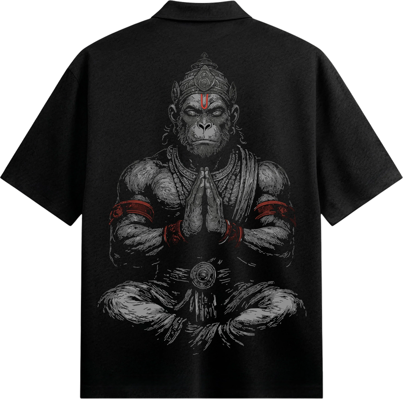 Hanuman artwork on PRDGY oversized t-shirt