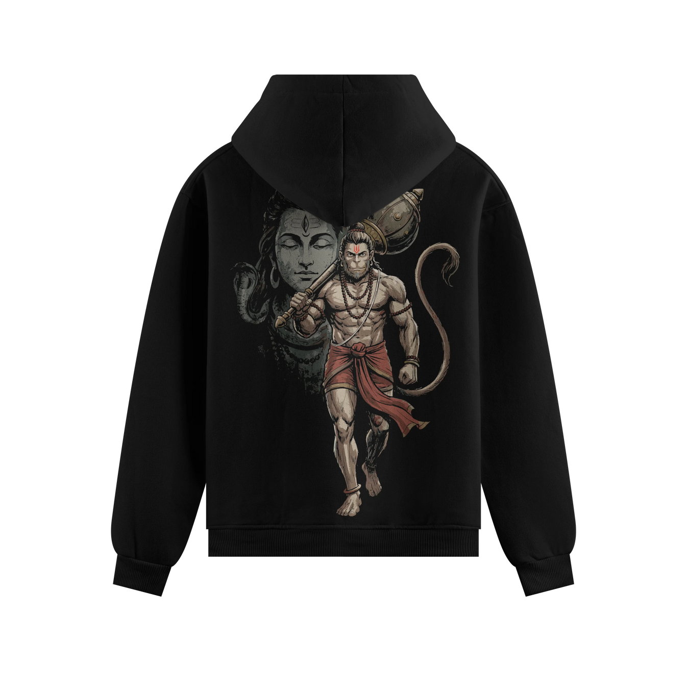 Hanuman artwork on PRDGY hoodie