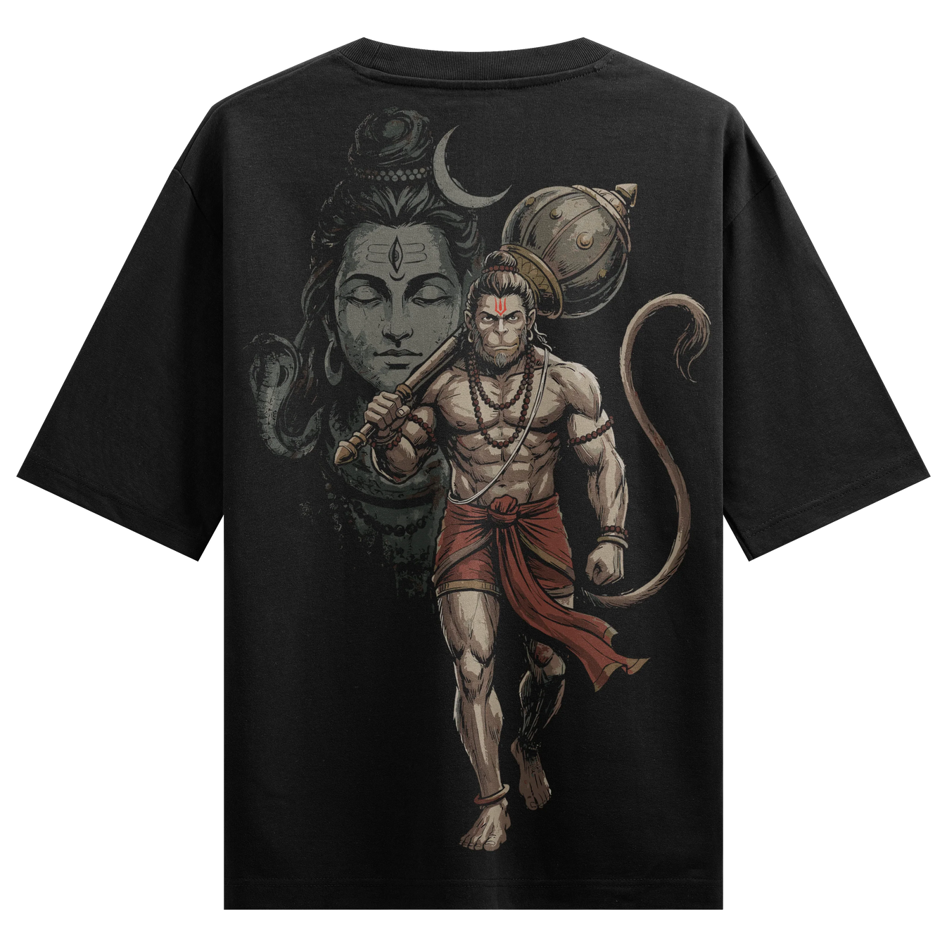 Hanuman artwork on PRDGY oversized t-shirt