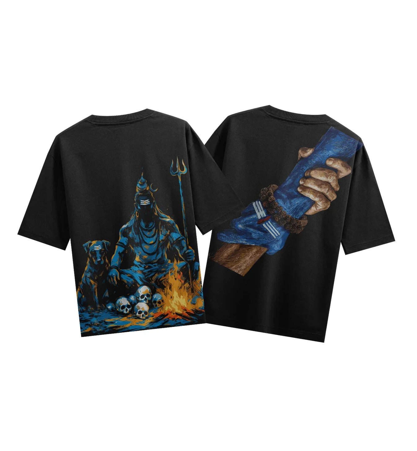 Shiva artwork on PRDGY oversized t-shirt