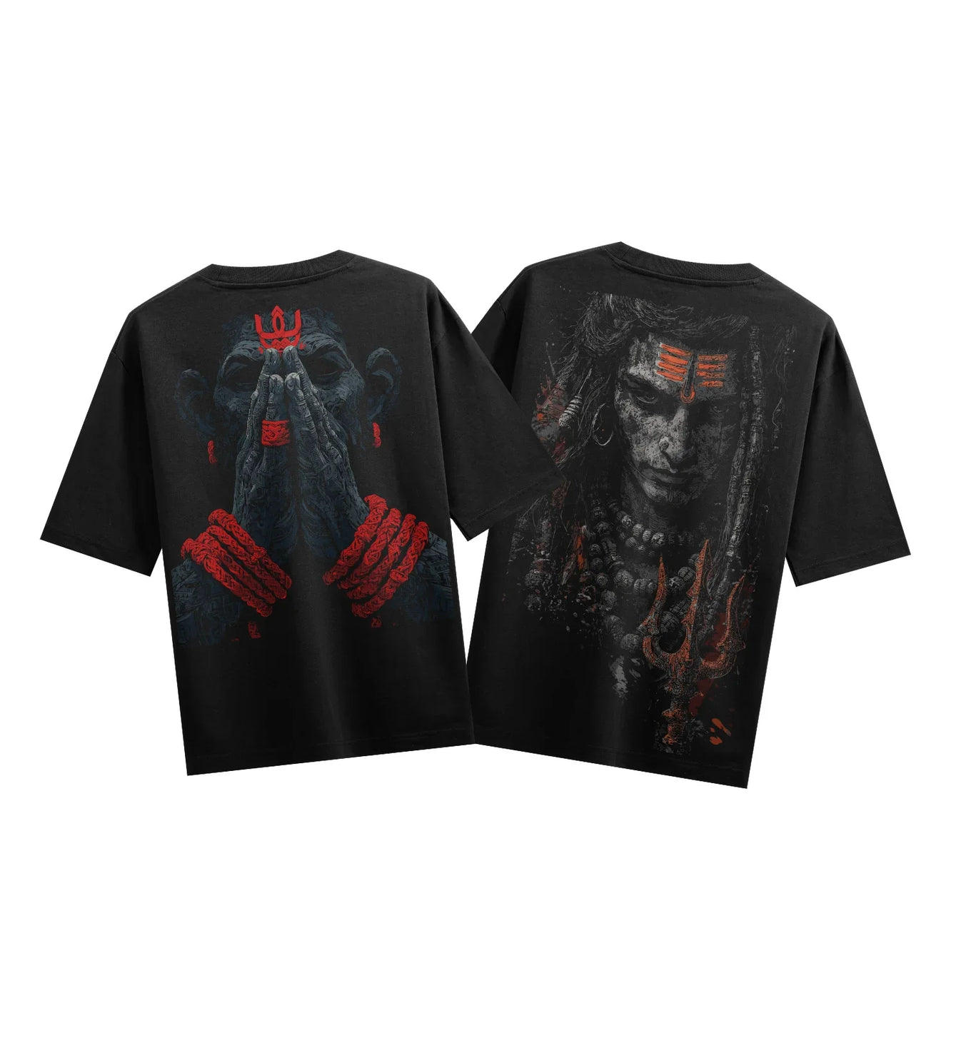 Shiva artwork on PRDGY oversized t-shirt