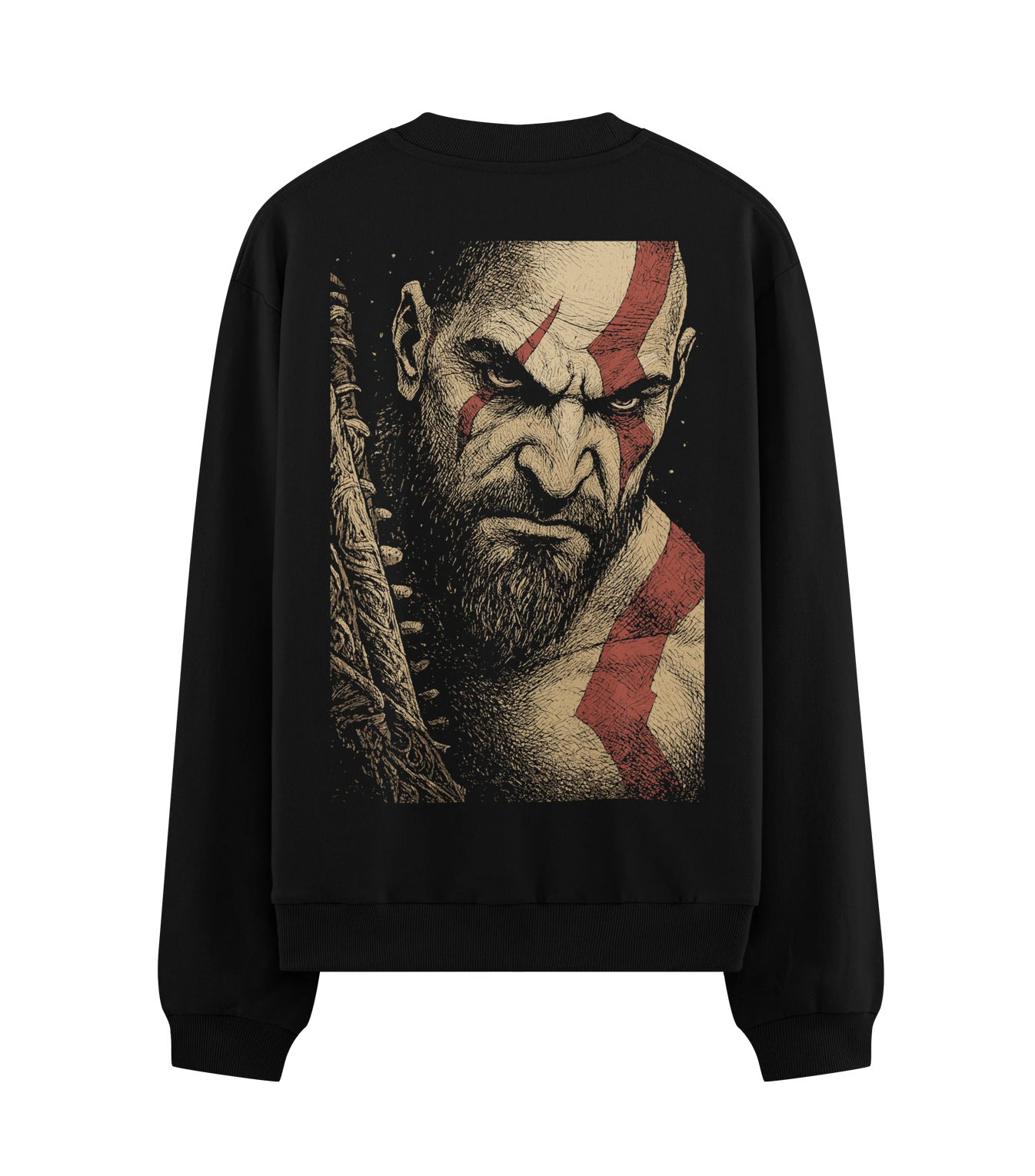 Kratos artwork on PRDGY sweatshirt