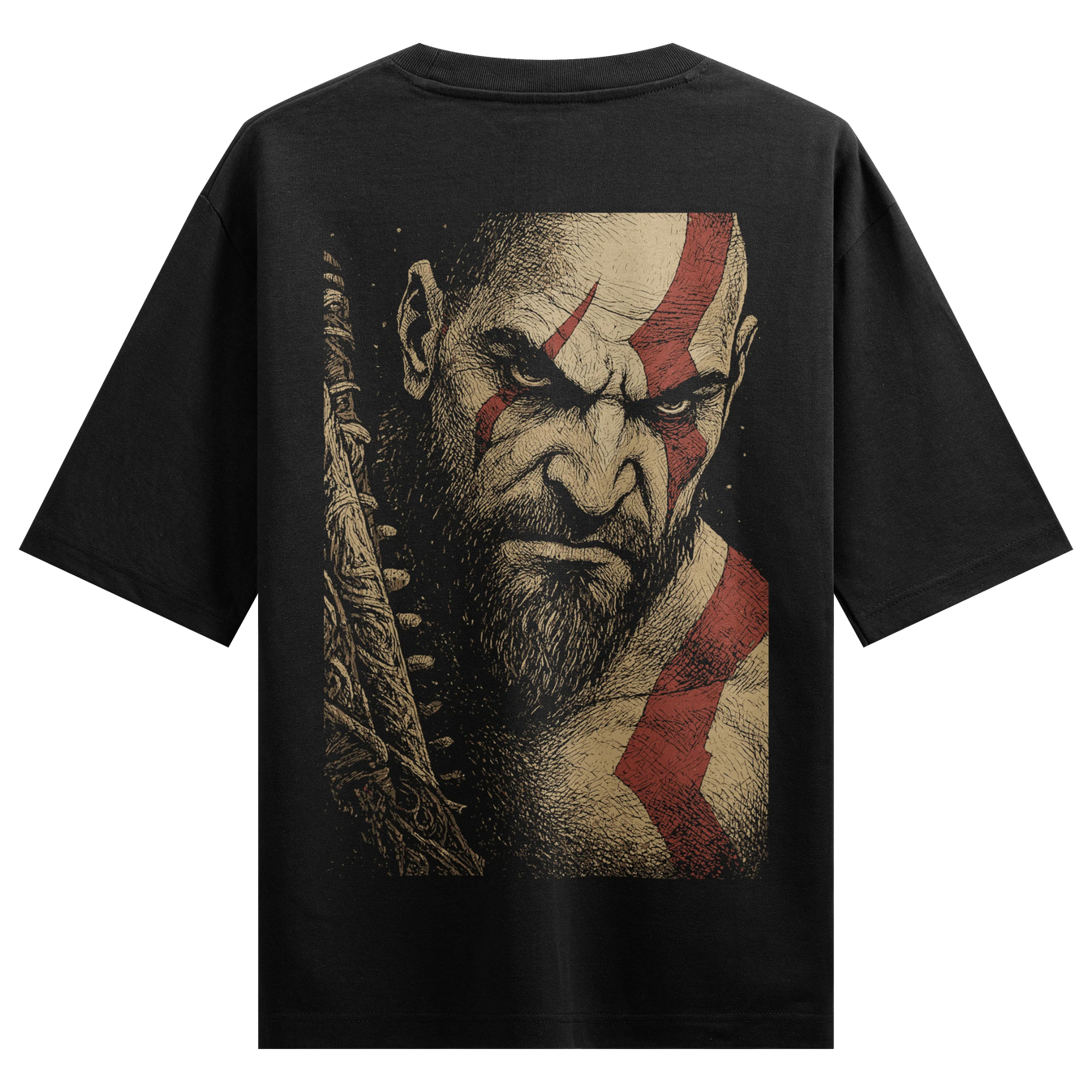 Kratos artwork on PRDGY oversized t-shirt