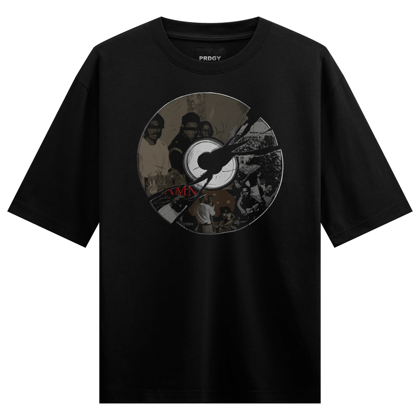 Kendrick Lamar artwork on PRDGY oversized t-shirt