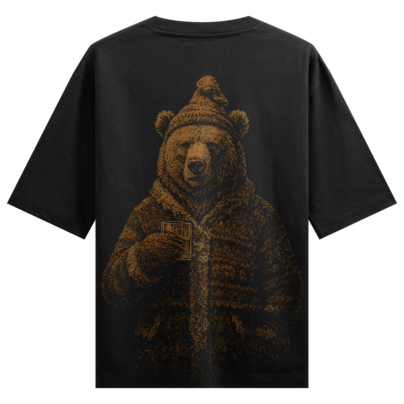 Bear artwork on PRDGY oversized t-shirt